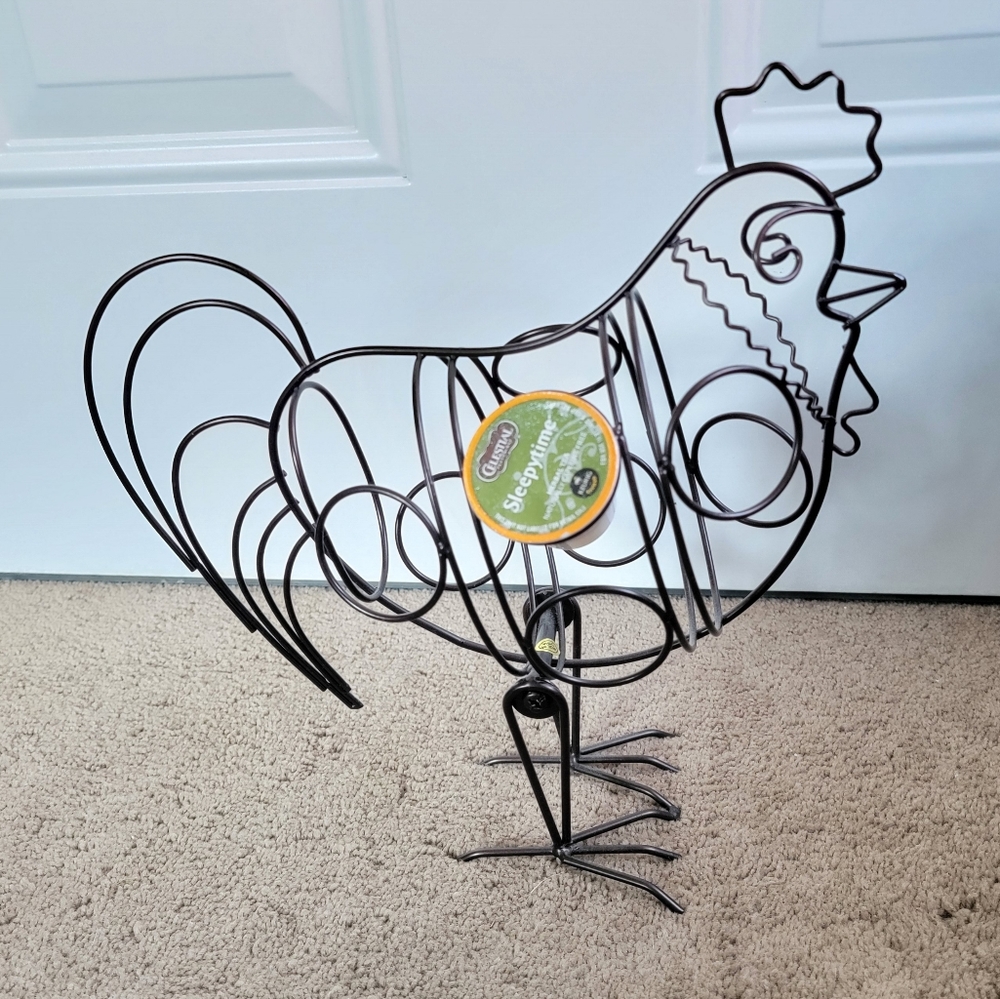 Keurig Pod Holder Metal Rooster